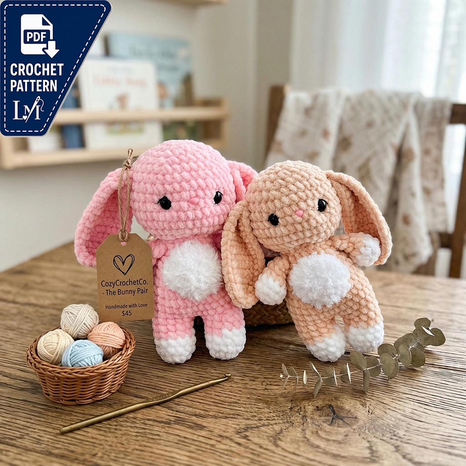 Baby Bunny Crochet Pattern Ideas for Soft Amigurumi Toys 3